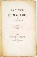 Gl DERMONCOURT – La Vendée et Madame –