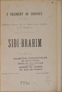 Photo 2 : BRUNON - " 2ème régiment de Zouaves SIDI-BRAHIM   " - Nemours - 1901