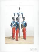 Photo 2 : 1822. Chasseurs à Cheval. Brigadier, Chasseurs (13e Régiment - de la Meuse).