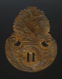 Photo 2 : OFFICER'S SHAKO PLATE OF THE 11th INFANTRY REGIMENT, model 1837, July Monarchy. 27643