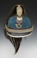 Photo 2 : CASQUE D'ESSAI DE CHASSEURS À CHEVAL, troisième modèle 1880-1881, Troisième République. 27163