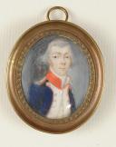 Photo 2 : Portrait miniature d’un capitaine de la Garde Nationale, vers 1789-1793, Révolution.