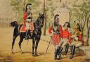 Photo 2 : GRAMMONT Emmanuel (1862-1960): BLACK MUSKETEERS, GRAY MUSKETEERS: Watercolor gouache, Restoration period. 29246-56