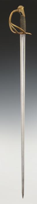 Photo 2 : SABRE D'OFFICIER DE CAVALERIE LÉGÈRE, modèle 1883, Troisième République. 29506