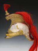 Photo 3 : CASQUE DE TROMPETTE DE CUIRASSIERS, modèle 1872 modifié 1874, Troisième République. 27203-1