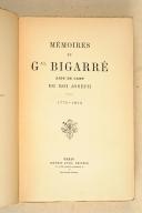 Photo 3 : BIGARRE. Mémoires du Général Bigarré, aide de camp du Roi Joseph.