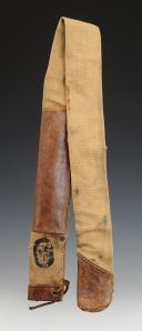 Photo 3 : ÉTUI POUR FOURREAU DE SABRE TROUPE DU 43e RÉGIMENT 'ARTILLERIE, modèle 1822 transformé 1883, Troisième République. 24298-2