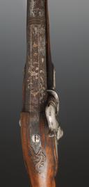 Photo 3 : PISTOLET signé J. G. DACHTINE À AIX LA CHAPELLE , Ancienne Monarchie, vers 1750. 33794R