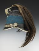 Photo 4 : CASQUE D'ESSAI DE CHASSEURS À CHEVAL, troisième modèle 1880-1881, Troisième République. 27163