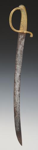 Photo 4 : SABRE TROUPE D'INFANTERIE  DIT « BRIQUET », modèle An XI, signé Versailles, Premier Empire. 33160