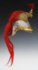 Photo 6 : CASQUE DE TROMPETTE DE CUIRASSIERS, modèle 1872 modifié 1874, Troisième République. 27203-1