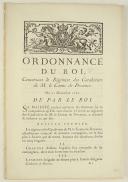 Photo 1 : ORDONNANCE DU ROI, concernant le Régiment des Carabiniers de M. le Comte de Provence. Du 21 décembre 1762. 12 pages