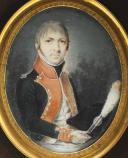 GARDE D'HONNEUR À CHEVAL DE LA VILLE D'ORLÉANS (vers 1808) ou GARDE D'HONNEUR À CHEVAL DE LA VILLE D'ARNHEM 1811, Premier Empire : portrait miniature. 29895