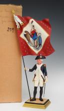 GEORGES FOUILLÉ, peintre de la Marine (1909-1994) : GARDE NATIONALE DE PARIS 1790, 2ème division, 10ème Bataillon, District Les Carmes Déchaussés, XXème siècle. 33364