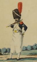 Photo 2 : MARTINET : Troupes françaises, planche 120, sapeur des Grenadiers à pied de la Garde Impériale, Premier Empire.