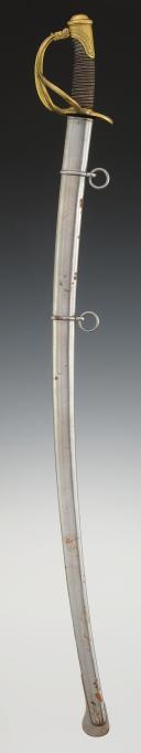 Photo 2 : SABRE D'OFFICIER DE CAVALERIE LÉGÈRE, modèle 1822, Monarchie de Juillet. 29510R