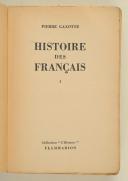 Photo 3 : Pierre Gaxotte – Histoire des Français