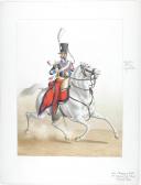 1824. Chasseurs à Cheval. Trompette-Major (16e Régiment - de l'Orne).