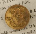 BUTTON FROM THE SPECIAL MILITARY SCHOOL OF SAINT-CYR, Restoration period (1815-1820). 30685-14