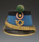 SHAKO TROUPE DE CHASSEURS À CHEVAL, modèle 1874, Troisième République. 28138-4