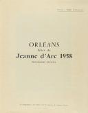Photo 2 : ORLÉANS : PROGRAMME OFFICIEL DES FÊTES DE JEANNE D'ARC - 1958