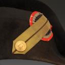 Photo 2 : BICORNE OFFICER'S HAT OF THE 11th DRAGOON REGIMENT, Second Empire. 27738