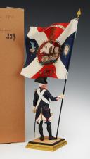 Photo 3 : GEORGES FOUILLÉ, peintre de la Marine (1909-1994) : GARDE NATIONALE DE PARIS 1790, 2ème division, 9ème Bataillon, District Les Théatius, XXème siècle. 33365