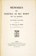 Photo 3 : MIRIBEL (Guy de) – " Mémoires du maréchal de Mac-Mahon " 