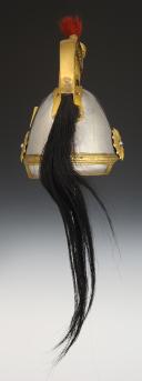 Photo 6 : CASQUE DE LA GARDE DE PARIS, modèle transitionnel model 1849 transformé 1853 puis modifié 20 octobre 1857, Second Empire (1857-1860). 27753-1