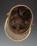 Photo 7 : SHAKO TROUPE DE CHASSEURS À CHEVAL, modèle 1874, Troisième République. 28138-4