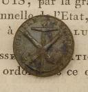 BUTTON OF THE 3RD MARINE ARTILLERY REGIMENT, model 1803, Consulate period. 30264.