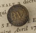 INFANTRY BUTTON OF THE VALAISAN BATTALION, First Empire. 30685-15