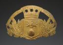 PLATE FOR FIREFIGHTER HELMET OF THE COMMUNE OF PITHIVIERS LE VIEIL, 1933 model, Third Republic. 25217-1