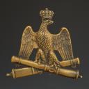 GIBERNE PLATE FOR THE IMPERIAL GUARD ARTILLERY TROOPS, Second Empire. 31199