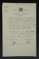 Garde Impériale. HÔPITAL MILITAIRE : CERTIFICAT DE VISITE MÉDICALE CONCERNANT LE SIEUR PATRICE Jean-Claude, tambour des fusiliers grenadiers, 28 mars 1811. 18907-14