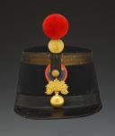 SHAKO D'OFFICIER SUBALTERNE DE GRENADIERS D'INFANTERIE, 3ème bataillon, 2ème compagnie, modèle 1872, Troisième République. 27787