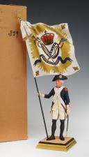 GEORGES FOUILLÉ, peintre de la Marine (1909-1994) : GARDE NATIONALE DE PARIS 1790, 3ème division, 1er Bataillon, District Les Récollets, XXème siècle. 33366