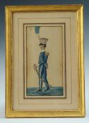 Photo 2 : ROYAUME DE NAPLES ET DES DEUX SICILES : Réunion de trois gouaches représentant des officiers de l'Armée Napolitaine, 1805-1814, Premier Empire.