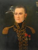 Photo 2 : PORTRAIT DE JACQUES JOSEPH LÉONARD DE JUVIGNY (1790-1820), maréchal de camp : Huile sur toile, Restauration.