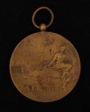 Photo 2 : MÉDAILLE EN BRONZE, OFFERT PAR LA COMPAGNIE D'ASSURANCES GÉNÉRALES CONTRE L'INCENDIE LA FRANCE, Troisième République. 25368-2