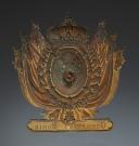 Photo 2 : SHAKO PLATE FOR THE TROOPS OF THE ROYAL GENDARMERIE OF THE SEINE, model 1817, Restoration period. 28835