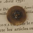 Photo 2 : BUTTON OF THE 72nd INFANTRY REGIMENT, First Empire. 20737-35