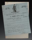 Photo 2 : LOT DE DEUX DOCUMENTS AUTOGRAPHES À ENTÊTE DES FORCES NAVALES SIGNÉES : lettre du vice-amiral Brueys adressée au commandant des armes Vence * (6 floréal an 6, 25 avril 1798) ; ordre de l'adjudant général Christy Pallière (23 ventôse an 7, 13 mars 1799). 18910-58