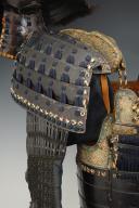 Photo 3 : JAPANESE ARMOR OF TETSU KURO URASHI NURI GOMAIDŌ GUSOKU TYPE, EDO PERIOD, Mid-19th century. 29924R