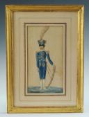Photo 5 : ROYAUME DE NAPLES ET DES DEUX SICILES : Réunion de trois gouaches représentant des officiers de l'Armée Napolitaine, 1805-1814, Premier Empire.