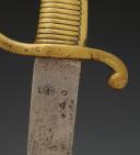 Photo 6 : SABRE TROUPE D'INFANTERIE dit "briquet", modèle An XI, Premier Empire. 29615R