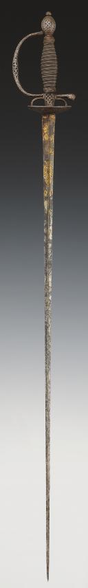 Photo 11 : COURT SWORD IN PIERCED STEEL, Former Monarchy (1760-1770). 28806