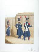 1830. Génie. Sapeur, Officier, Sergent.