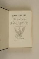 Photo 1 : ROCZNIK WOYSKOWY. Krolestwapolskiego na rok 1825.