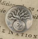 BUTTON OF THE 2nd CARABINIERS REGIMENT, 1845 model, July Monarchy. 30685-16.